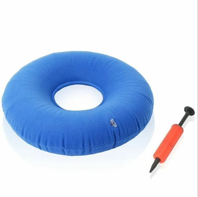 Inflatable Vinyl Ring Round Seat Cushion Medical Hemorrhoid Pillow Donut