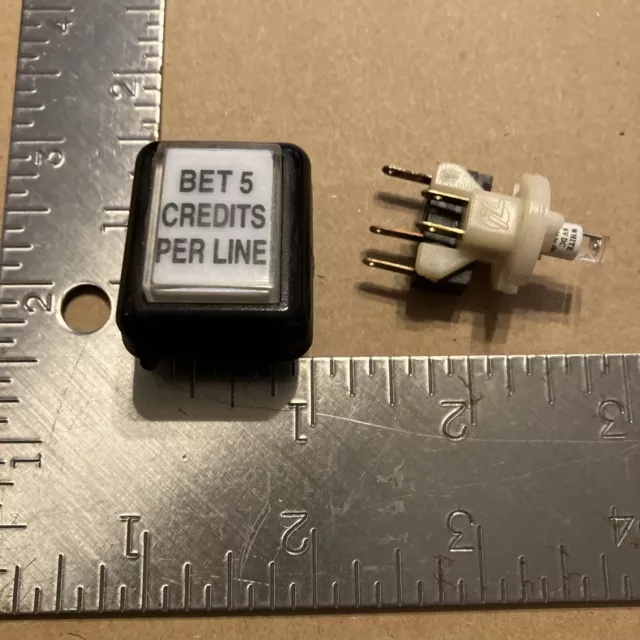 Bally Evo Bet 5 Credits Per Line Button With Bulb