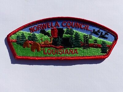 Unused Vintage Norwela Council Louisiana Boy Scout BSA CSP Patch Twill Pre-FDL 2
