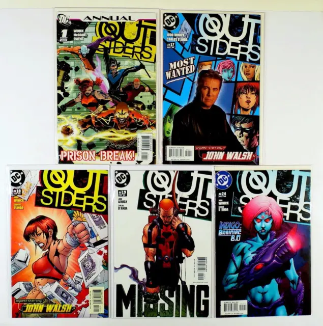 Outsiders Dc 2003 Lot Of 5 Comics #1 Annual 17 18 19 24 (Vf/Nm)