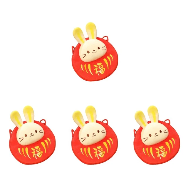 4 Count Bunny Bag Spring Festival Supplies Rabbit Wallet Decorate