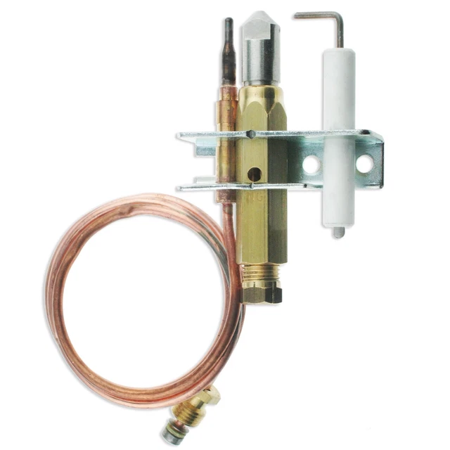 Blue Seal Natural LPG Burner Pilot Assembly – Right Side, 2-Flame, For Oven & Griddle (Part #019215K)