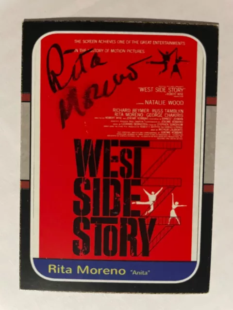 RITA MORENO autograph WEST SIDE STORY Puerto Rico custom card signed