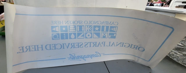 Vintage Original Campagnolo Spoken Here Window Sticker Decal