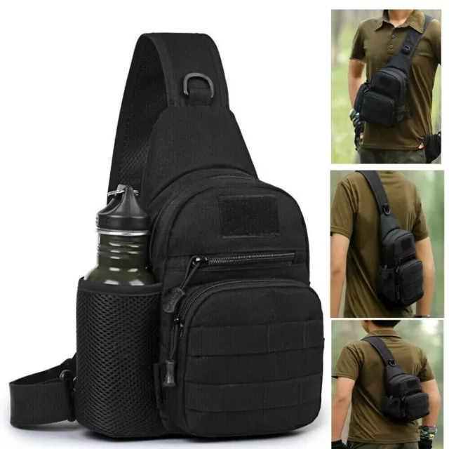 Tactical Sling Chest Pack Bag Molle Daypack Backpack Small Military Shoulder Bag