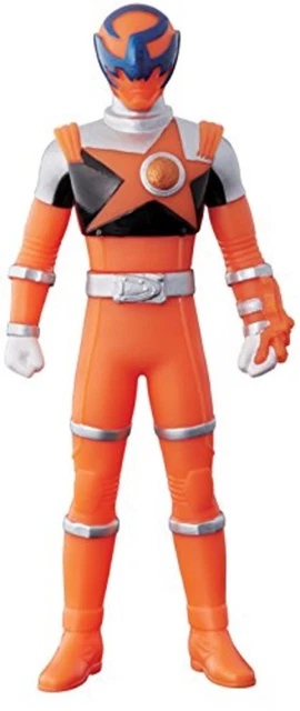 Uchu Sentai Kyuranger Hero Series 02 Scorpion Orange Soft Vinyl Figure F/S Track