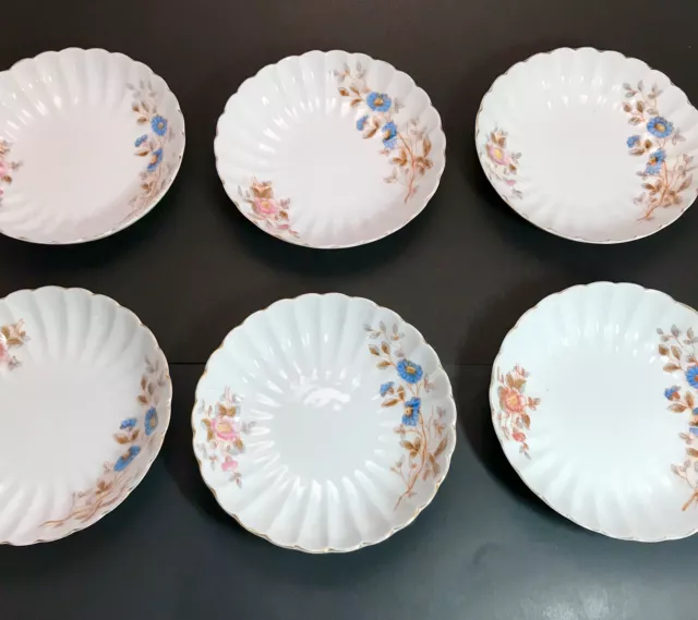 7 Pc Antique Porcelain SERVING SET Hand Painted EXCELLENT Large Serving Bowl 3