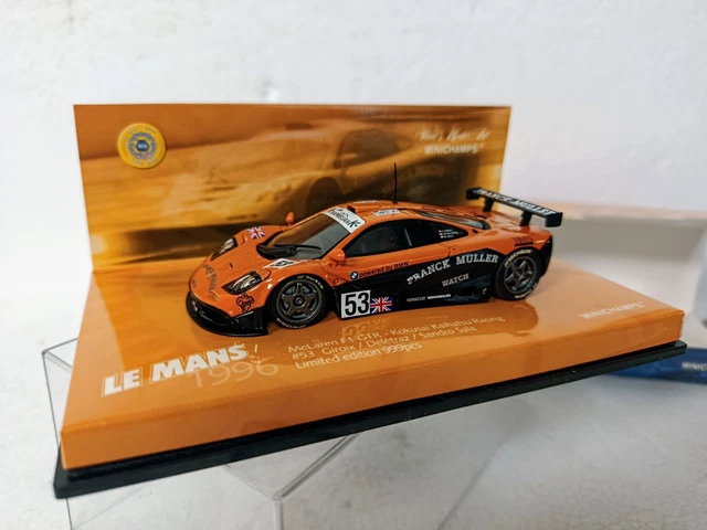 Minichamps McLaren F1 GTR 1998 Le Mans Gulf No.40 1/43 Limited 999 Units