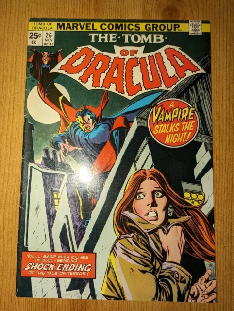 The Tomb Of Dracula #26 1974 Marvel Comics