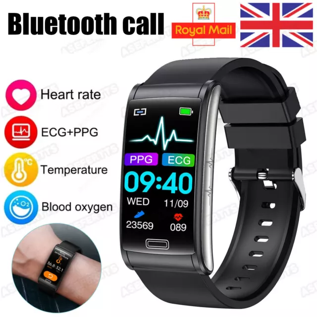 ECG Smart Watch Heart Rate Blood Oxygen Health Monitor Sports Fitness Tracker UK