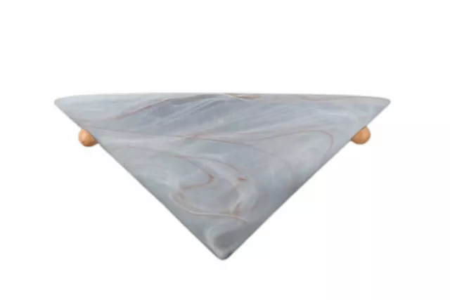 Lámpara de Pared Vidrio Decorativo Media Madera 1 Luces 1x E27 Máx. 60W Bch