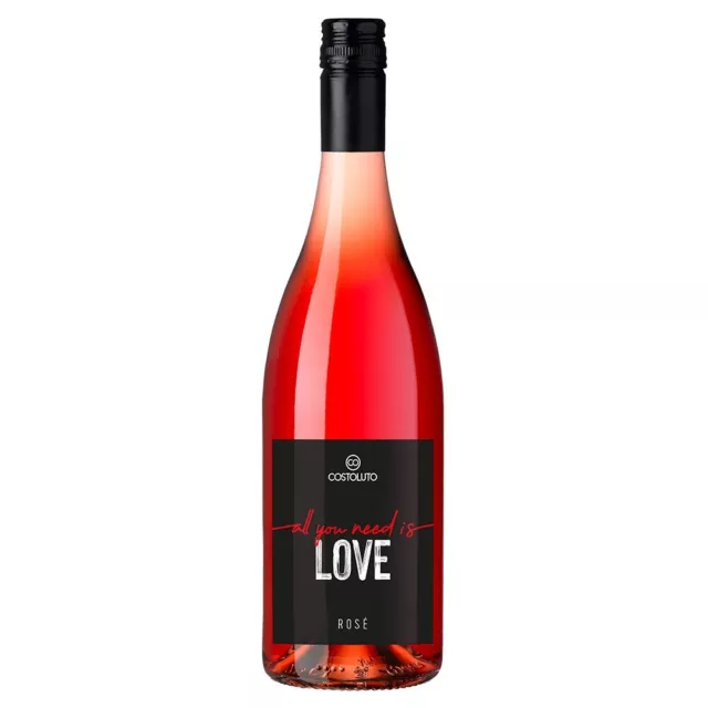 COSTOLUTO - all you need is LOVE / Rosé Wein 750ml / 11,5% vol - Geschenkidee ❤️