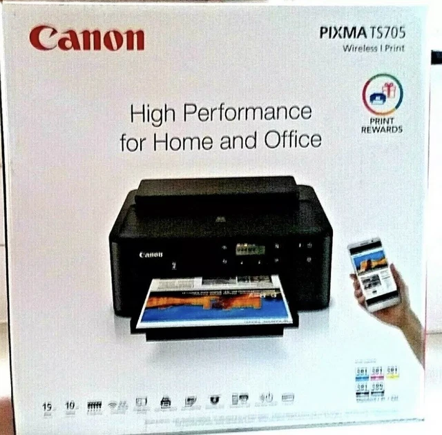 NEW CANON PIXMA TS705A Compact Printer with 5 Genuine Inks Easy Mobile