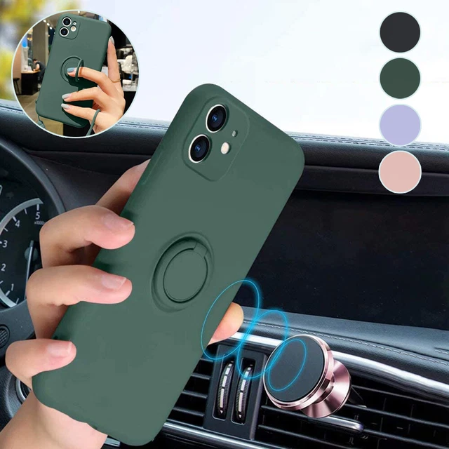 Shockproof Silicone Case Ring Holder Cover For iPhone 14 13 12 11 SE 7 8 Plus XR