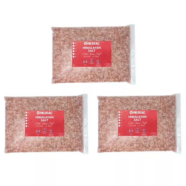 Hexeal HIMALAYAN PINK SALT | 15kg Bag | Coarse | 100% Natural | Food/Cosmetic