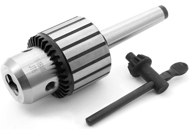 5 8 In. Keyed Drill Chuck With MT2 Arbor Taper For Drill Press Lathe Or Mill NEW