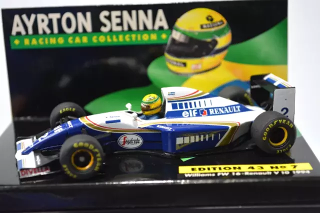 MINICHAMPS 1:43 Ayrton Senna Collection Williams FW 16  Edition 43 No 7 1994