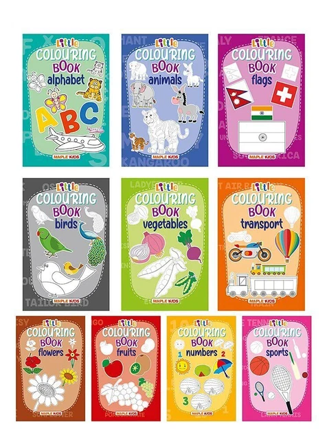 Kleine Malbücher für Kinder (Set mit 10 Büchern) – Geschenk für Kinder zum...