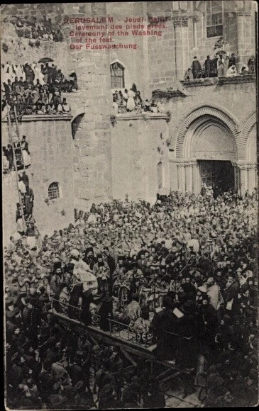 Ak Jerusalem Israel, Fußwaschung - 3893785