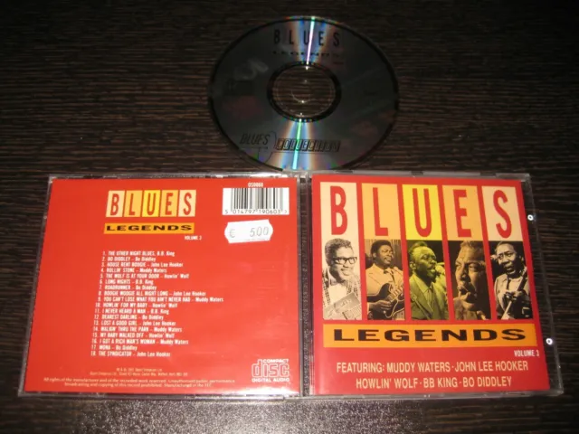 Blues CD Legends Volume 3 Muddy Waters John Lee Hooker BB King Bo Diddley