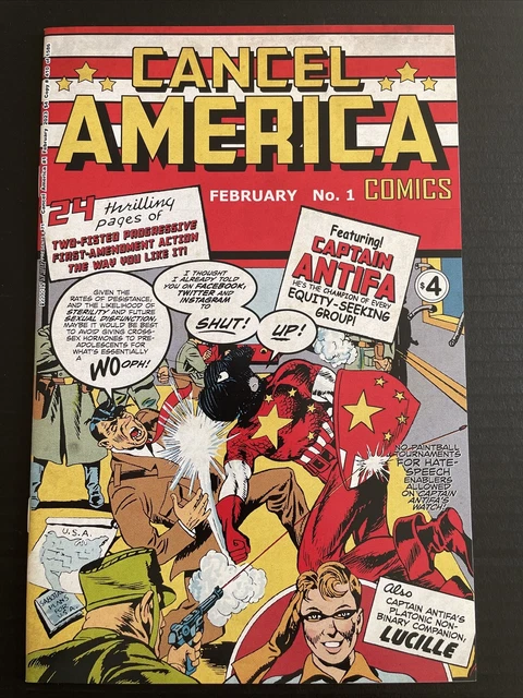 Cancel America Comics #1 | Cerebus In Hell 71 - Cap #1 Homage - 2023