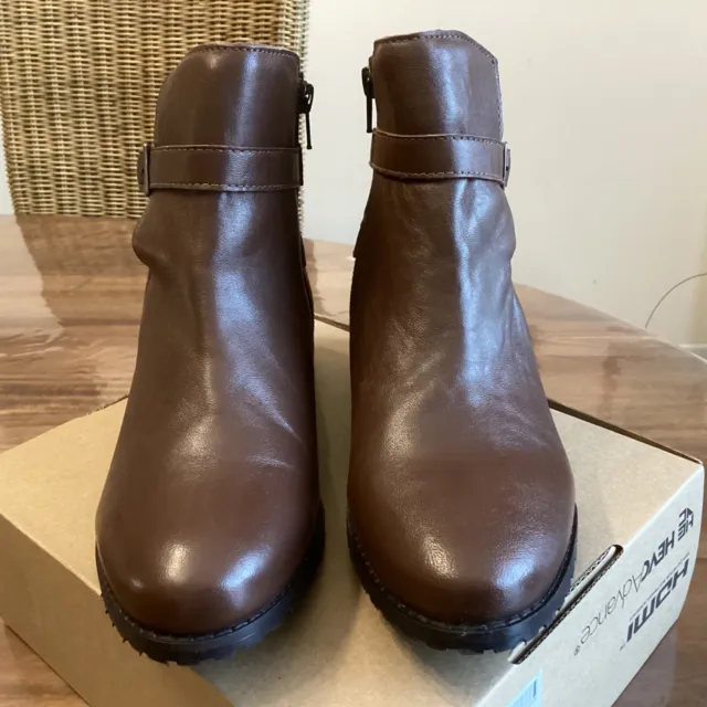 bottines cuir et daim marron 38 neuves