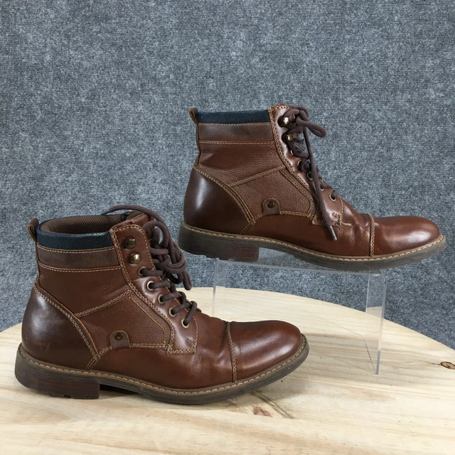 SONOMA BOOTS MENS 9 M Graham Cap Toe Ankle Bootie 204250 Brown