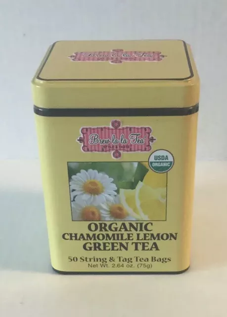 Organic Blueberry Green Tea 50 String & Tag Tea Bags Brew La La Tea Vegan