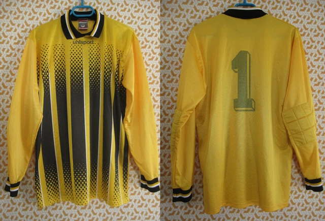 Maillot Gardien Uhlsport Vintage – Jaune/Vert – Guichen Goal – Taille XL – Manches Longues