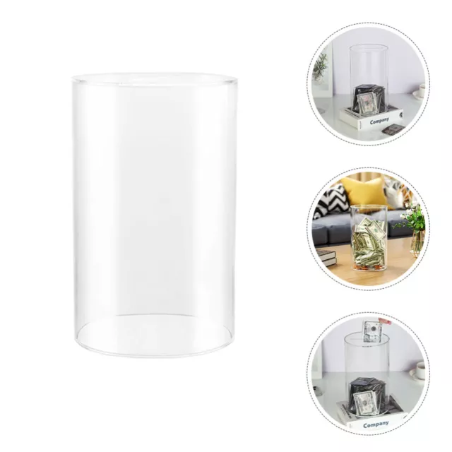 Transparent Acrylic Piggy Bank Mini Containers Savings Jar Household