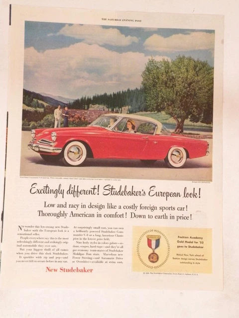 Magazine Ad* - 1953 - Studebaker Commander