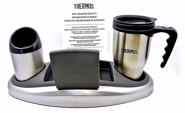 Thermos Executive Desk Organizer with Insulated Mug,plastic 2