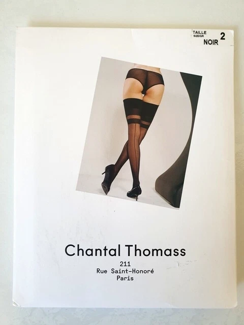 Bas Up Opaque Chantal Thomass Taille 2 Noir – Réf 8477, 67 Deniers, Neuf Avec étiquettes