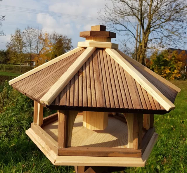 VOGELHAUS aus HOLZ  Vogelhäuschen Vogelhäuser Vogelfutterhaus / auch Ständer 2