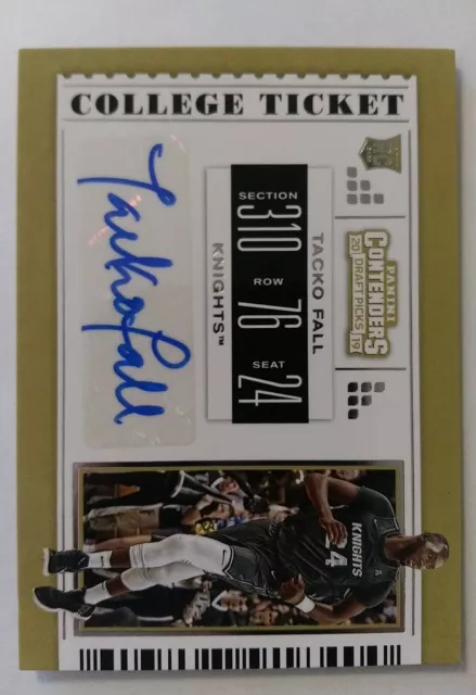 2019 Panini Contenders Draft Picks Tacko Fall Rookie Autograph College Ticket