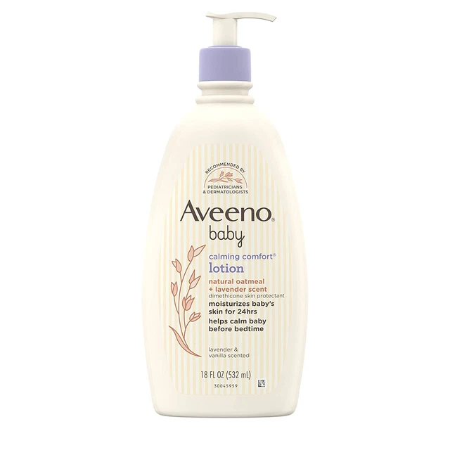 Aveeno Baby Calming Comfort Moisturizing Lotion with Relaxing Lavender & Vanilla