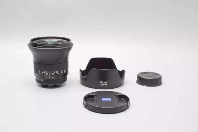 Carl Zeiss Milvus 18mm f2.8 Distagon T* Manual Focus ZF.2 Lens for Nikon F Mount