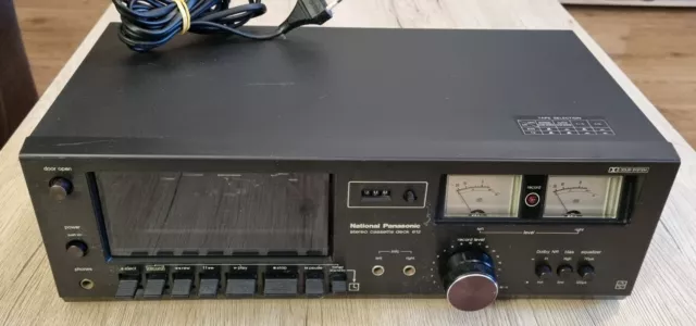 National Panasonic 612 Stereo Kassettendeck / Mega RAR