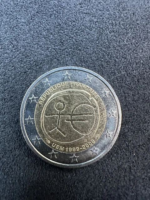 PIÈCE DE 2 euros rare bonhomme uem 1999-2009 EUR 350,00 - IT