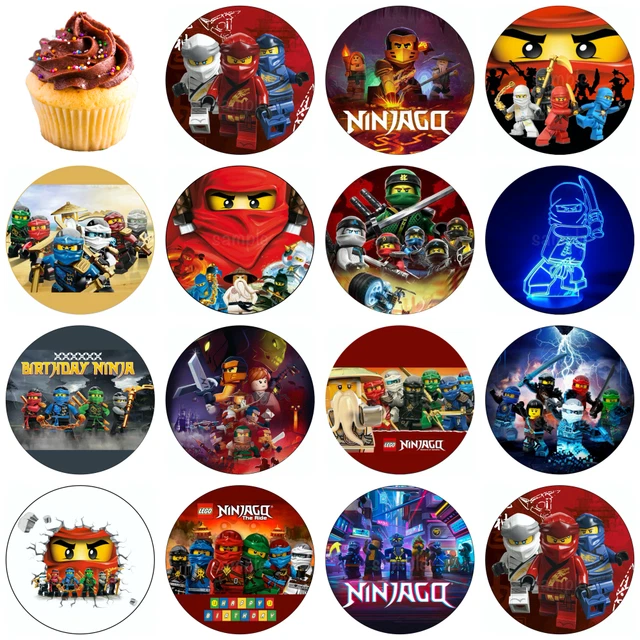 NINJAGO LLOYDS EDIBLE CupCake Topper Premium Wafer Paper Birthday Party