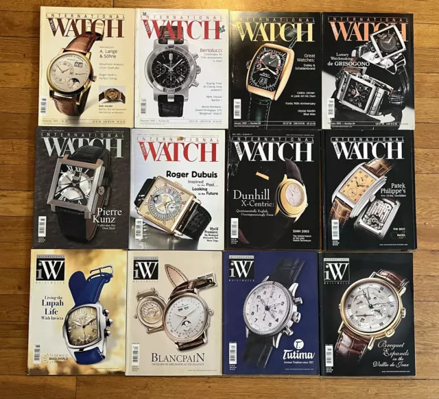 International Wristwatch Magazine Nov 2002 - Oct 2003 Lot Of 12 Issues 61-72 iW