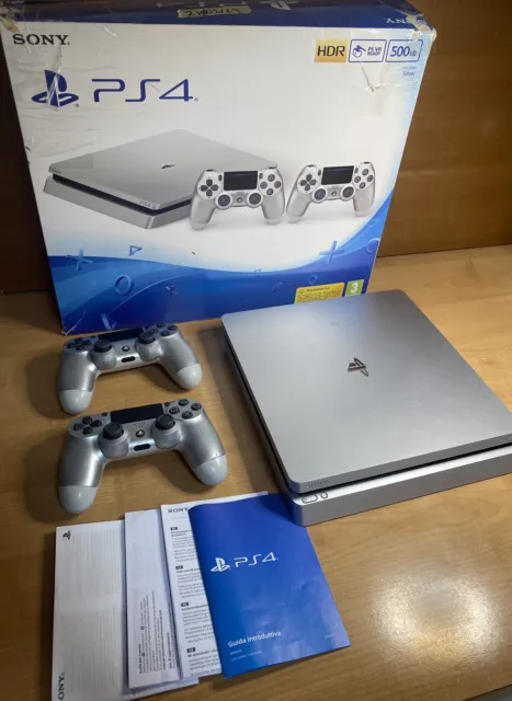 Playstation 4 Slim 500gb Argento Silver Limited Edition Ps4
