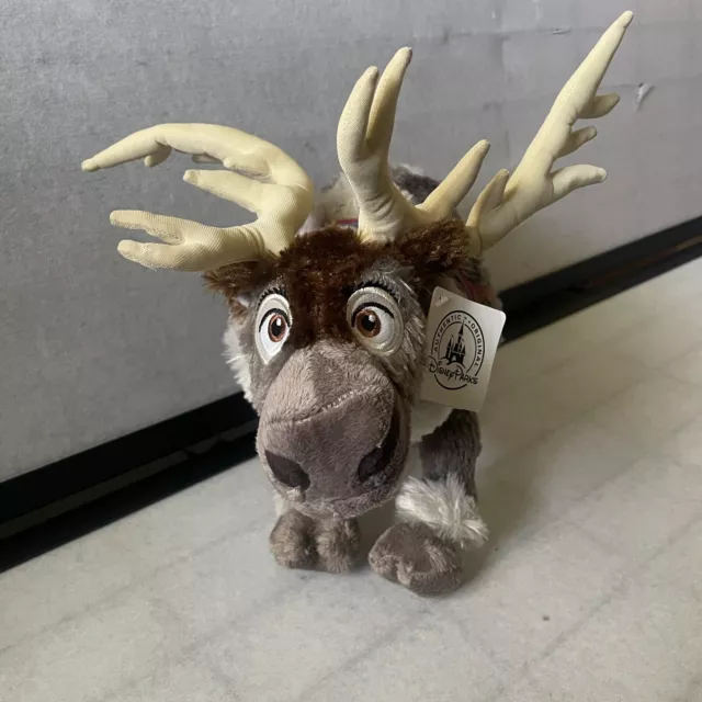 DISNEY PARKS Sven Plush Frozen Movie Reindeer 17" Posable Legs Stuffed Animal