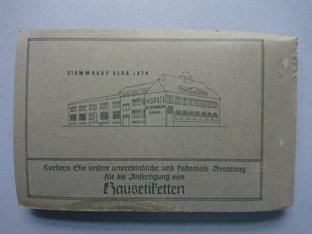alter Horst KG Katalog Musterkatalog Weinetiketten Schnapsetiketten 1930er 2