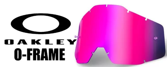 Goggle Shop Détachable Lentille Pour Oakley Oframe Lunettes Motocross - Rose