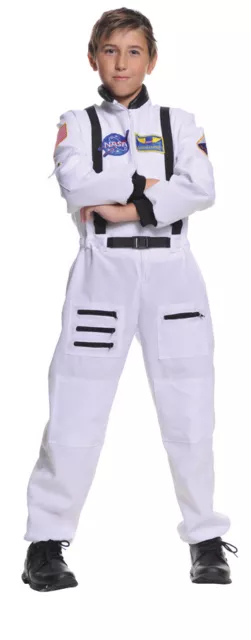 NASA Astronaut White Child Costume Suit Boys Space Commander Halloween