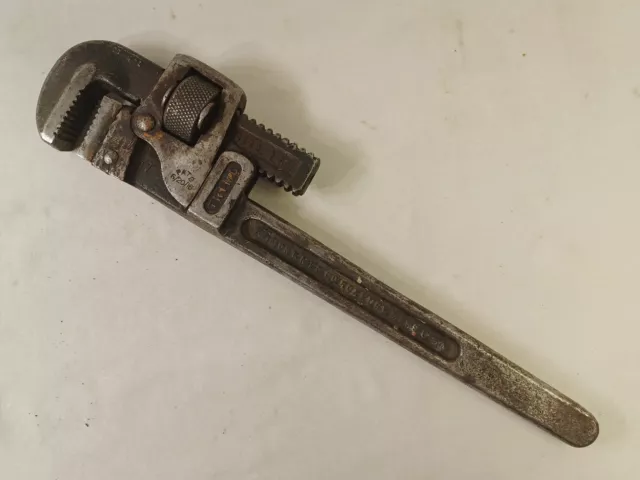 Trimo 14 Pipe Wrench Vintage Drop Forged Tool