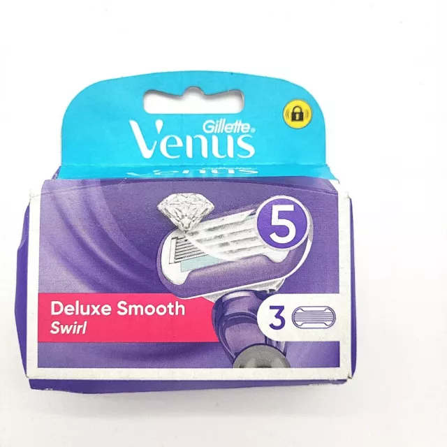 Venus Deluxe Smooth Swirl Rasierklingen für Damen soft durable 3 Ersatzklingen