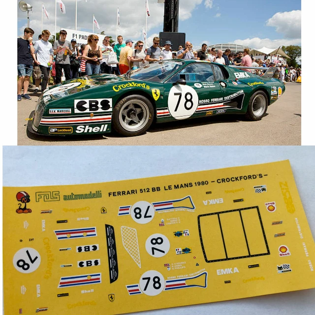 Ferrari 512 BB le Mans 1981 Libert-Xhenceval-Dieudunne 1:43 Kit Of