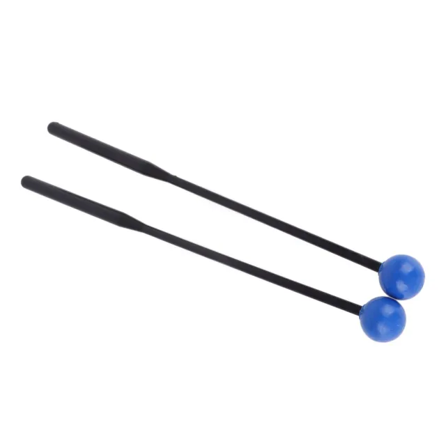 (Black Rod Blue Head)Drum Mallet Durable Plastic Rod Versatile Comfortable Grip